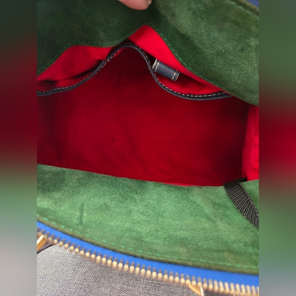 Dooney & Bourke Savannal Leather Satchel - Dark Navy - Picture 10 of 13